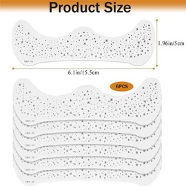 YQkangzhu 6PCS Glitter Freckles Face Tattoo, Face Glitter Speckles Patches, Glitter Face Stickers, Sparkle Freckle Tattoo, Face Sparkle Freckles Patches, Glow Up Makeup Patches Accessories for Women(6pcs-silver)