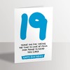 19th Birthday Card - Funny Joke for 19 Year Old