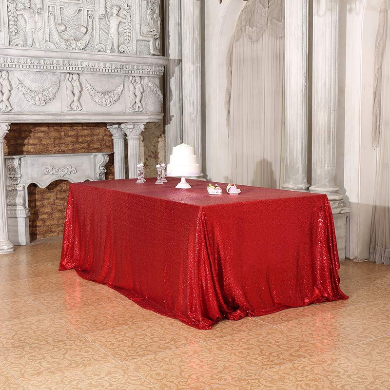Eternal Beauty Sparkly Tablecloth Rectangle Sequin Tablecloths Wedding Party Banquet