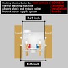 (1 Pack) Lidertik Washing Machine Outlet Box Thread or Sweat