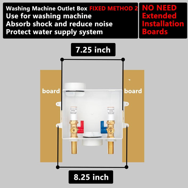 (1 Pack) Lidertik Washing Machine Outlet Box Thread or Sweat