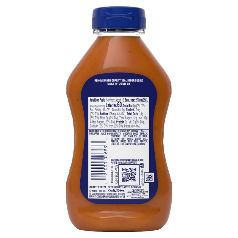 Kraft Sweet 'n Sour Sauce (12 fl oz Bottles, Pack