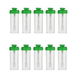 TPZORJX 10 pieces chair sample tubes, 15 ml stool sample tubes, cats and dogs waste tubes with spoon, testing for fecal tubes, examination tube for pets for testing