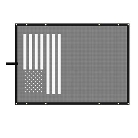 RT-TCZ for Jeep TJ Sunshade Soft Top, TJ Bikini Top Mesh Sun Shade Sunroofs for Jeep Wrangler TJ 1997-2006 American Flag