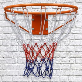 AOKUNG Basketball Folding Hoop, Indoor/Outdoor Hanging Basketball Net, All-Weather Net, Wall Hanging 18"