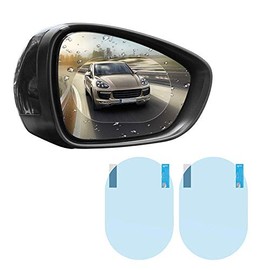 (2 PCS) Anti-Fog Nano Coating Rainproof Car Rearview Mirror Protective Film, TDA Clear/Anti-Scratch/Anti-Glare Protective Film for Car, SUV, Truck and Bus