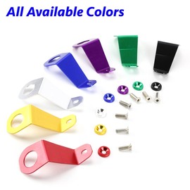 Auto Dynasty Compatible with Honda Civic EG Billet Aluminum Radiator Stay Mount Bracket - Washer (Purple)