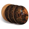 4 Set - Steampunk Magician Magic - Coasters Kitchen Drinks