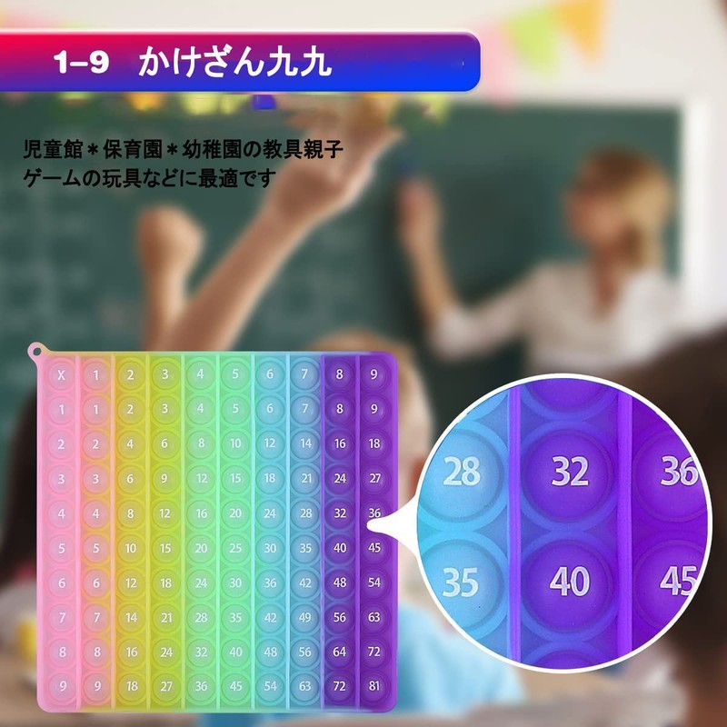 Toy (Multiplication and Multiplication Noctilucent), Push-Pop, Bubble, Board Game, Stress