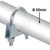 SKIR'CO (2 pcs) Pipe Clamps for 50 mm Diameter Pipes,