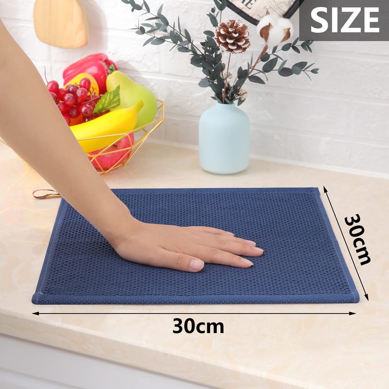 Moosfor 100% Cotton Kitchen Cleaning Cloths, Highly Absorbent Soft Dish