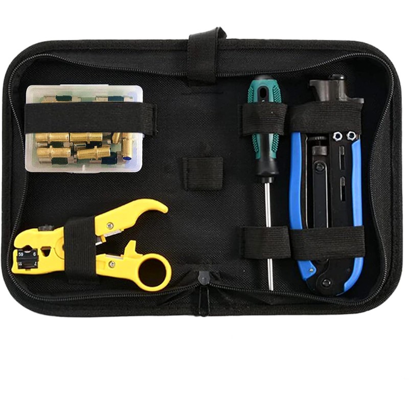 Gaobige Coax Cable Crimper Tool Kit, Coaxial Compression Tool for