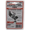 Trimax Hitch Coupler Lock Steam-Chrome Plated Trailer [Anti-Theft]
