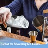 2 Pcs Ice Scoop for Freezer, 6 Oz Metal Ice