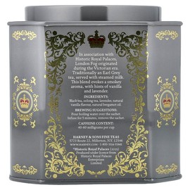 Harney & Sons Black Tea, Victorian London Fog, 30 Sachets, 2.11 oz (60 g) – Premium Loose-Leaf Blend for Rich, Aromatic Flavor