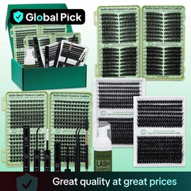 1584pcs D Curl 10 Styles DIY Eyelash Extension Kit, Mix 8-16mm/10-16mm Mega Volume Individual Lashes Soft And Comfortable False Eyelashes Set with Bond&Seal, Lash Remover, Lash Brush, Lash Applicator and Lash Shampoo & Brush