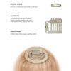 PARXITN Clip-In Bangs, Real Hair, Front Fringe, Unique Irregular Fringe