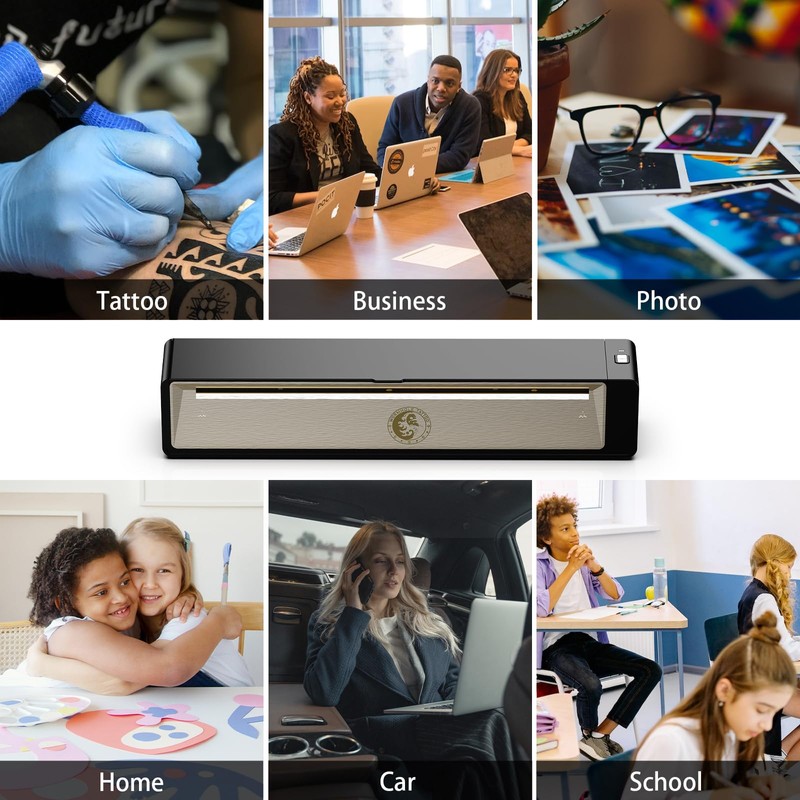 Wormhole Tattoo Wormhole Tattoo Stencil Printer, Wireless Bluetooth Tattoo Printer