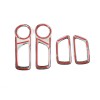 momocar ABS Carbon Fiber Door Inner Handle Bowl Frame Trim