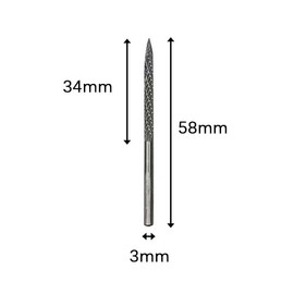 GUDINGHENG Tungsten Steel Mushroom Plug Drill Bits for Tire Repair, Tire Repair Kit, Drill Bits for Burst Tire Repair. Sizes: 3mm, 4.5mm, 6mm