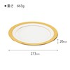 CANION WITS VICTORIAN GOLD Dinner Plate, Western Tableware Design (Gift/Household/Cafe/Restaurant,