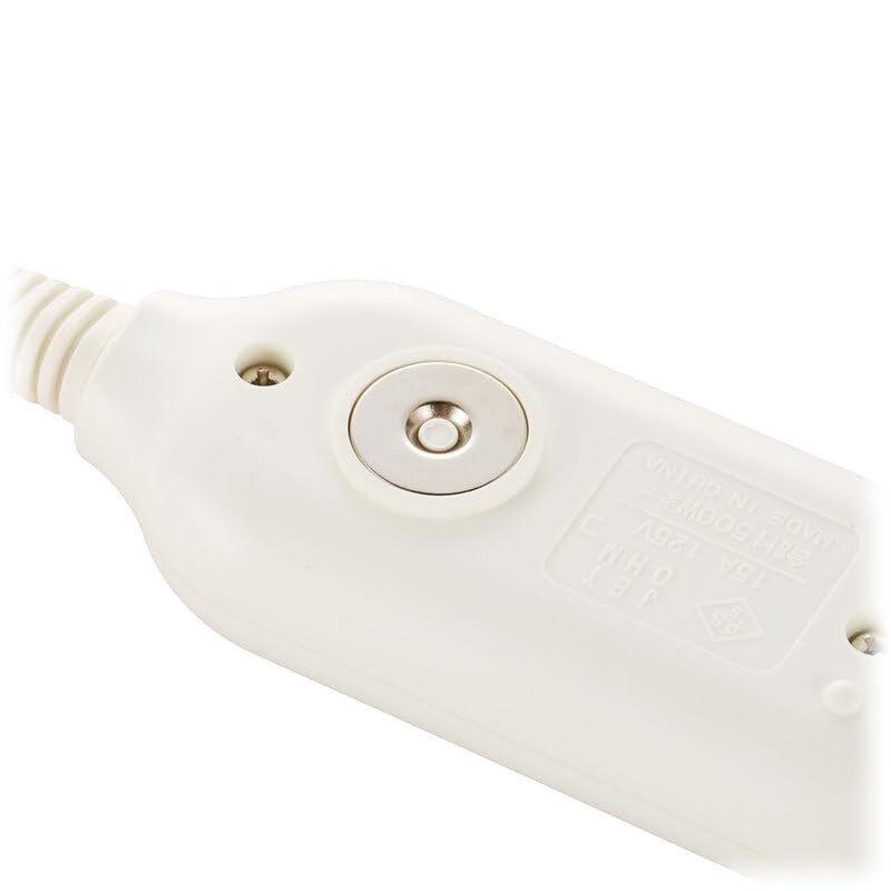 Ohm Electric HS-T31MGW22 00-1673 Power Strip with 3 Outlets, Magnet,