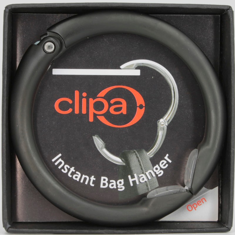 Clipa Bag Hanger - Matte Black PVD - The Ring