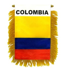 Colombia Mini Banner - International Country Pride Car Display