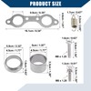 Hihaha ATV Exhaust Manifold Gasket and Spring Bolts Rebuild Kit