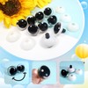 TOAOB 16pcs Plastic Safety Eyes 25mm Large Oval Craft Crochet
