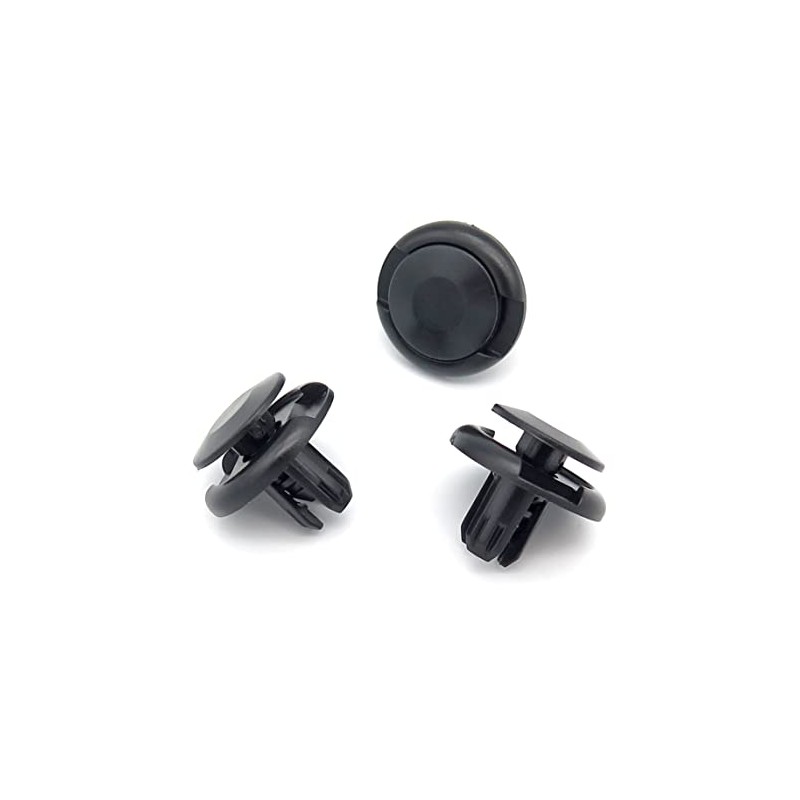 VVO Fasteners- Black Plastic Front Grille/Slam Panel Clips for Honda