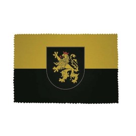 U24 Brillenputztuch Pfalz mit Wappen Fahne Flagge Glasreinigungstuch Microfasertuch
