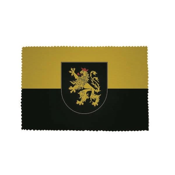 U24 Brillenputztuch Pfalz mit Wappen Fahne Flagge Glasreinigungstuch Microfasertuch