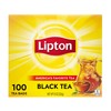 Lipton Black Tea Bags, Hot or Iced tea bags, 100