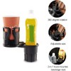 Drink Holder for Car, 2-in-1 Double Car Cup Holder, 360°