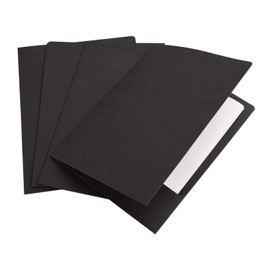10 Pcs Two Pocket Folders Letter Size Kraft Paper Folders Designed for Office and Classroom Use
