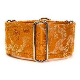 SightHound Gang Extra Soft Martingale Dog Collar for Greyhound Saluki Whippet and Other Breeds with Similar Neck 2" Wide (M 11"-14")