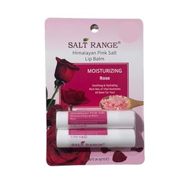 Himalayan Pink Salt Moisturizing Rose Lip Balm, 0.15 oz, 2 Count