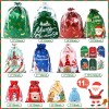 Christmas Bags Christmas Drawstring Gift Bags Assorted Sizes Large Medium