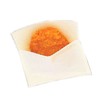 Oil-resistant Paper Croquette 1 Piece Flat Paper Bag, Plain White, 3.9 x 4.3 inches (10 x 11 cm), 100 Sheets