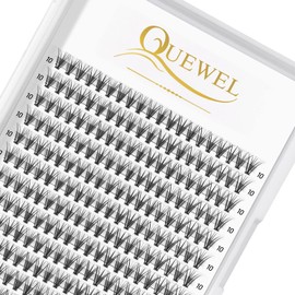 QUEWEL Lash Clusters 240Pcs Cluster Lashes 20D 0.07C Curl 10mm Individual Lashes Soft&Comfortable DIY Eyelash Extension at Home(20D 0.07C 10)