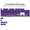 dagaladoo Purple Clear keycaps,Transparent keycaps 60 75 100 Percent,Jelly keycap