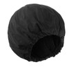 Qinayu Shower Cap for Men Elastic Adjustable Black Bath Cap