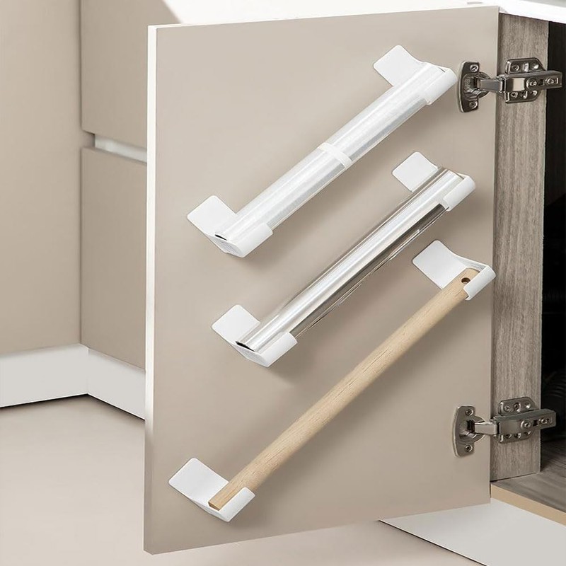 2 Pairs Trash Bag Holder, No Hole Garbage Bag Holder,