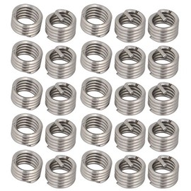uxcell 3/8"-16x0.375 304 Stainless Steel Helical Coil Wire Thread Insert 25pcs