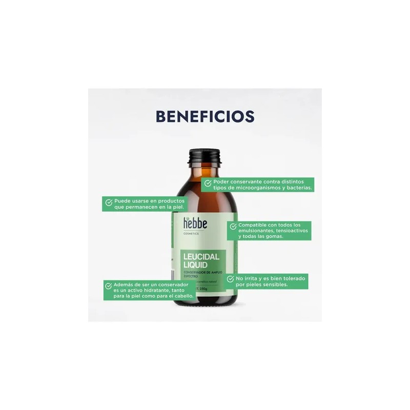Leucidal, Conservador Cosmético Natural Amplio Espectr 250g