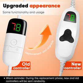 greenoak Heated Blanket Electric King Size 100"X90" Dual Control, Heating Blanket 10 Levels 1/2/4/6/8 Hours Auto-Off Overheat Protection, Soft Sherpa Warm, ETL Certified Red