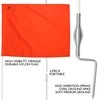 AGORA Fiberglass Portable Soccer Corner Flags with Spring Base -