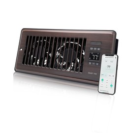 COZZIVITA Super Quiet Register Booster Fan for 4" x 10" Register Holes, with Dual Intelligent Thermostat and WIFI App Control, Heating Cooling AC Vent Fan (ORB)