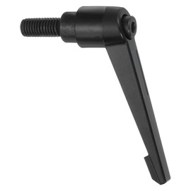 sourcing map M10 x 20mm Adjustable Knobs Handle Male Thread Push Button Ratchet Quick Release Locking Rotating Bolt for Lathe Machinery, Black